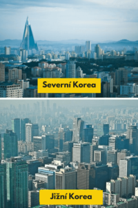 rozdílů mezi Severní a Jižní Korejí