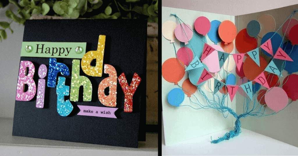 10 jednoduchých ručně vyrobených přání k narozeninám, které udělají radost