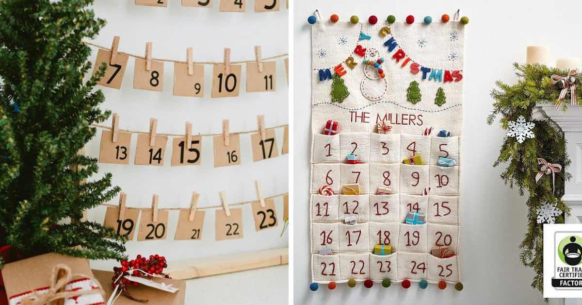 10 nápadů na vlastnoručně vyrobený adventní kalendář